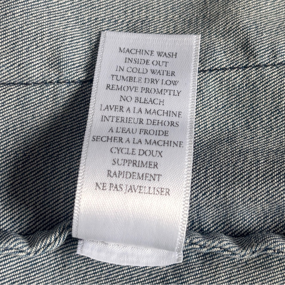 Frank & Eileen Dublin Tailored Blazer | Italian Performance Denim Flax Blue XS - Picture 9 of 11